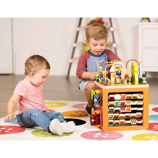 toys Zany Zoo Wooden Activity Cube Assortment